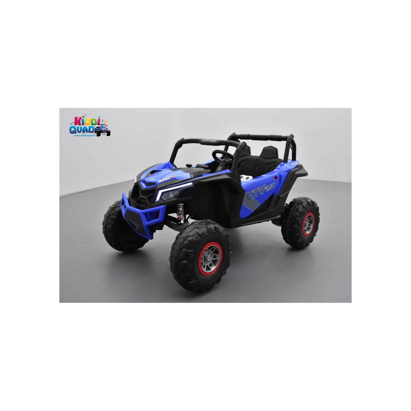 Buggy Scorpion 24 Volts 7Ah bleu, 4 moteurs, buggy deux places, buggy électrique enfant