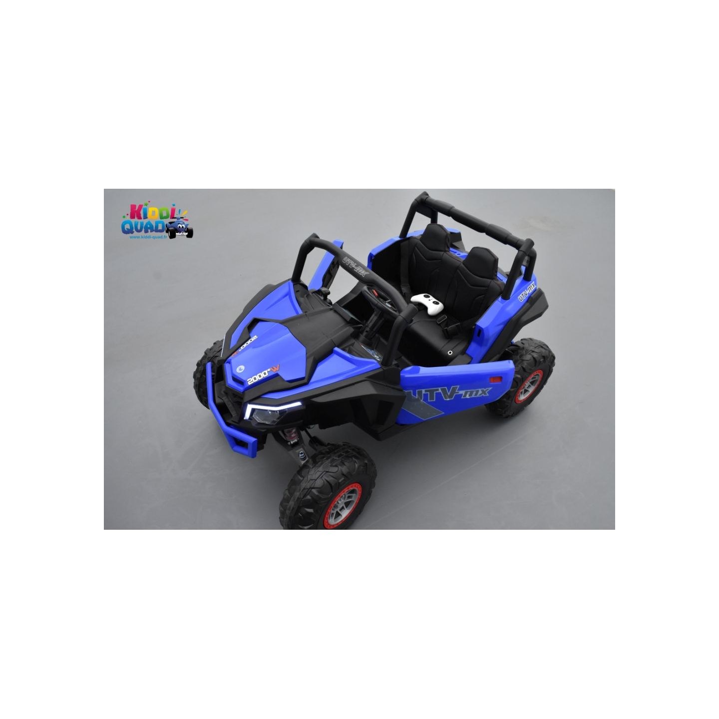 Buggy Scorpion 24 Volts 7Ah bleu, 4 moteurs, buggy deux places, buggy électrique enfant