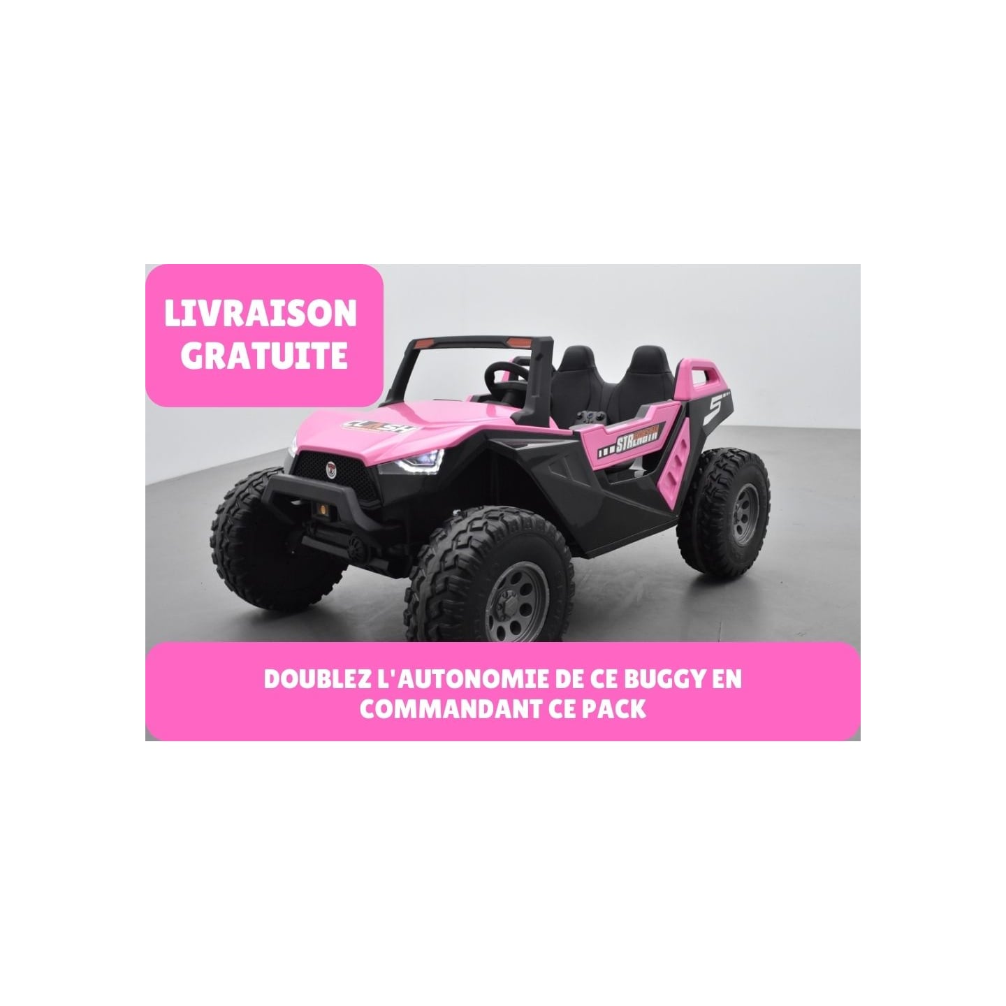 Pack Crawler rose + 2ème chargeur + 2ème pack batterie + housse + plaque