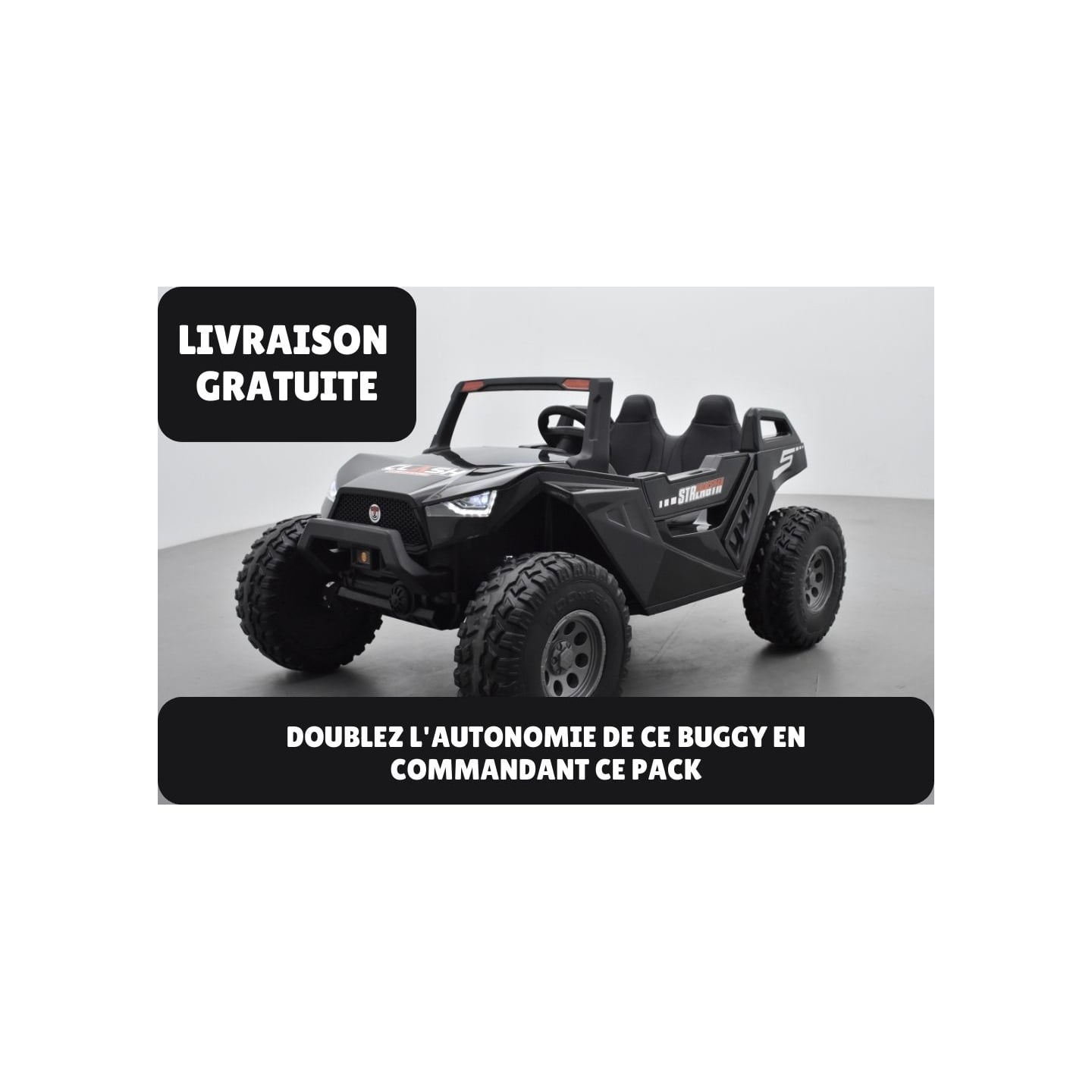 Pack Crawler noir + 2ème chargeur + 2ème pack batterie + housse + plaque