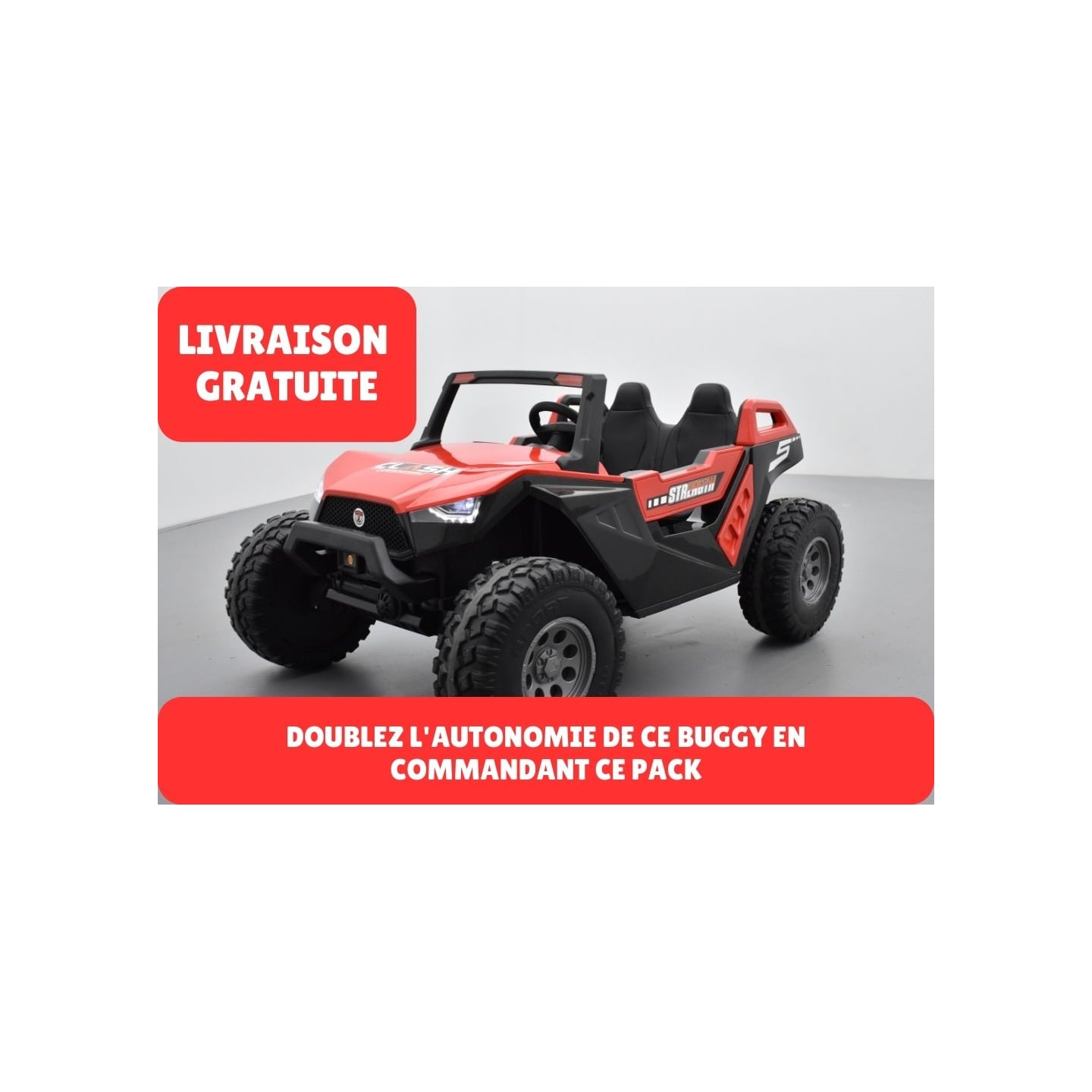 Pack Crawler rouge + 2ème chargeur + 2ème pack batterie + housse + plaque