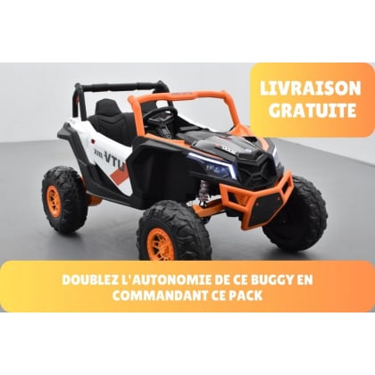 Pack Scorpion orange + 2ème chargeur + 2ème batterie + housse + plaque d'immatriculation