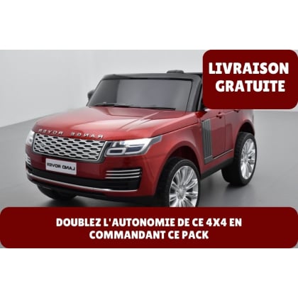 Pack Range Rover HSE rouge + 2ème chargeur + 2ème batterie + housse + plaque