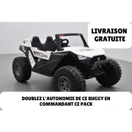 Pack Crawler blanc + 2ème chargeur + 2ème pack batterie + housse + plaque