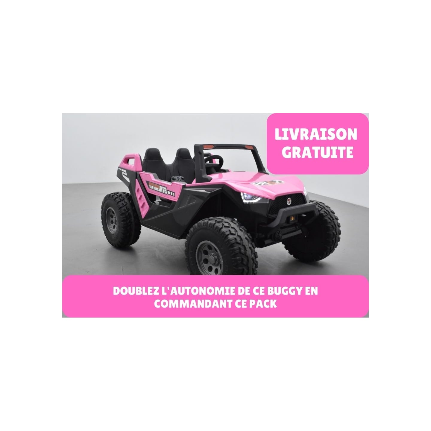 Pack Crawler rose + 2ème chargeur + 2ème pack batterie + housse + plaque