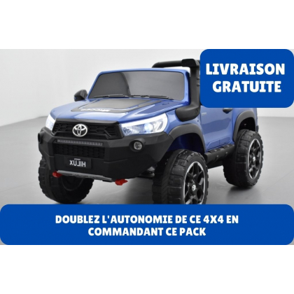 Pack Toyota Hilux bleu + 2ème chargeur + 2ème batterie + housse + plaque