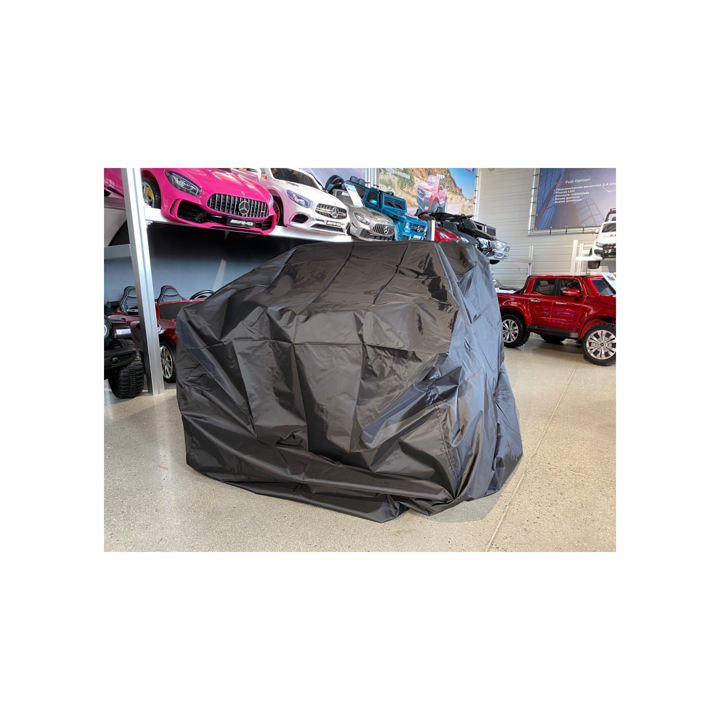 Bâche de protection XXL (Pour Buggy, Monster Truck, X6M 2 Places,...), housse pour voiture électrique enfant 6 12 24 volts