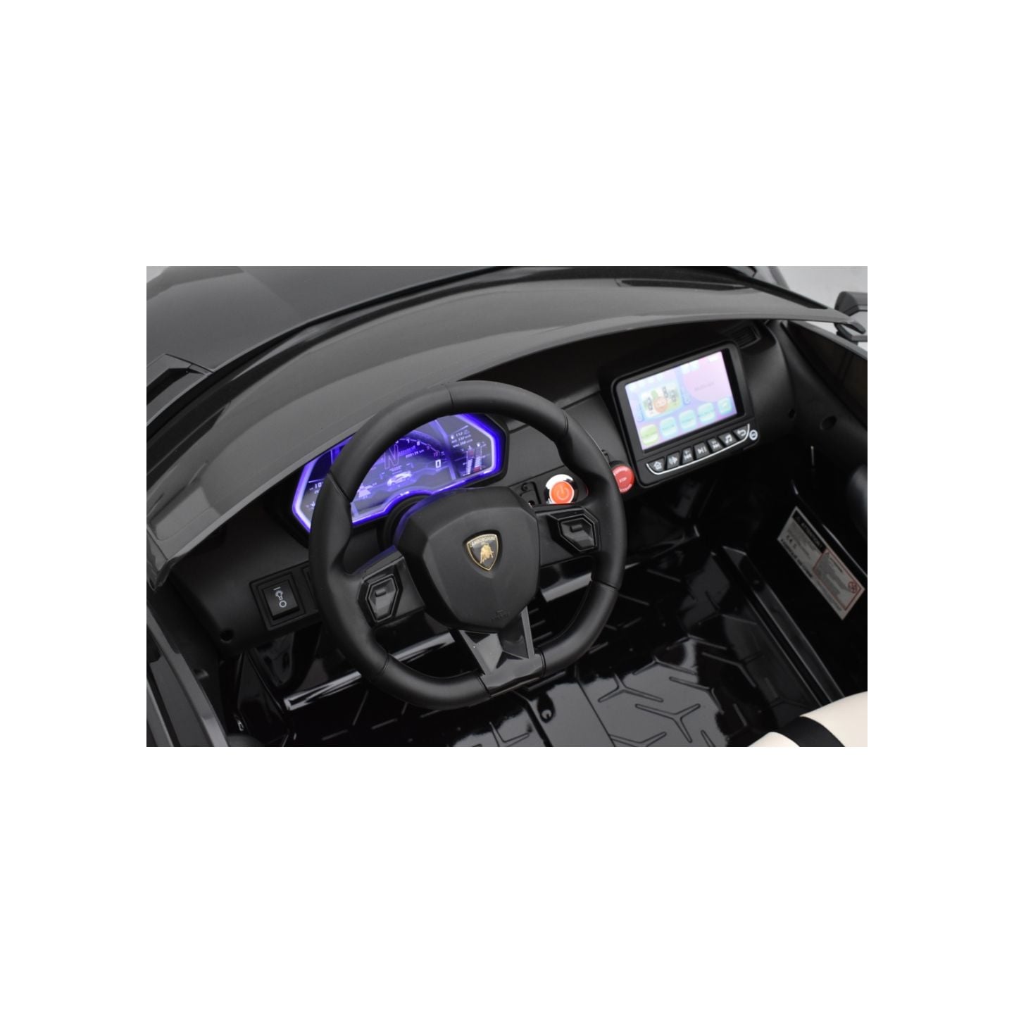 Lamborghini SVJ 24 Volts noire, voiture électrique enfant 24V - 7AH, 2 moteurs