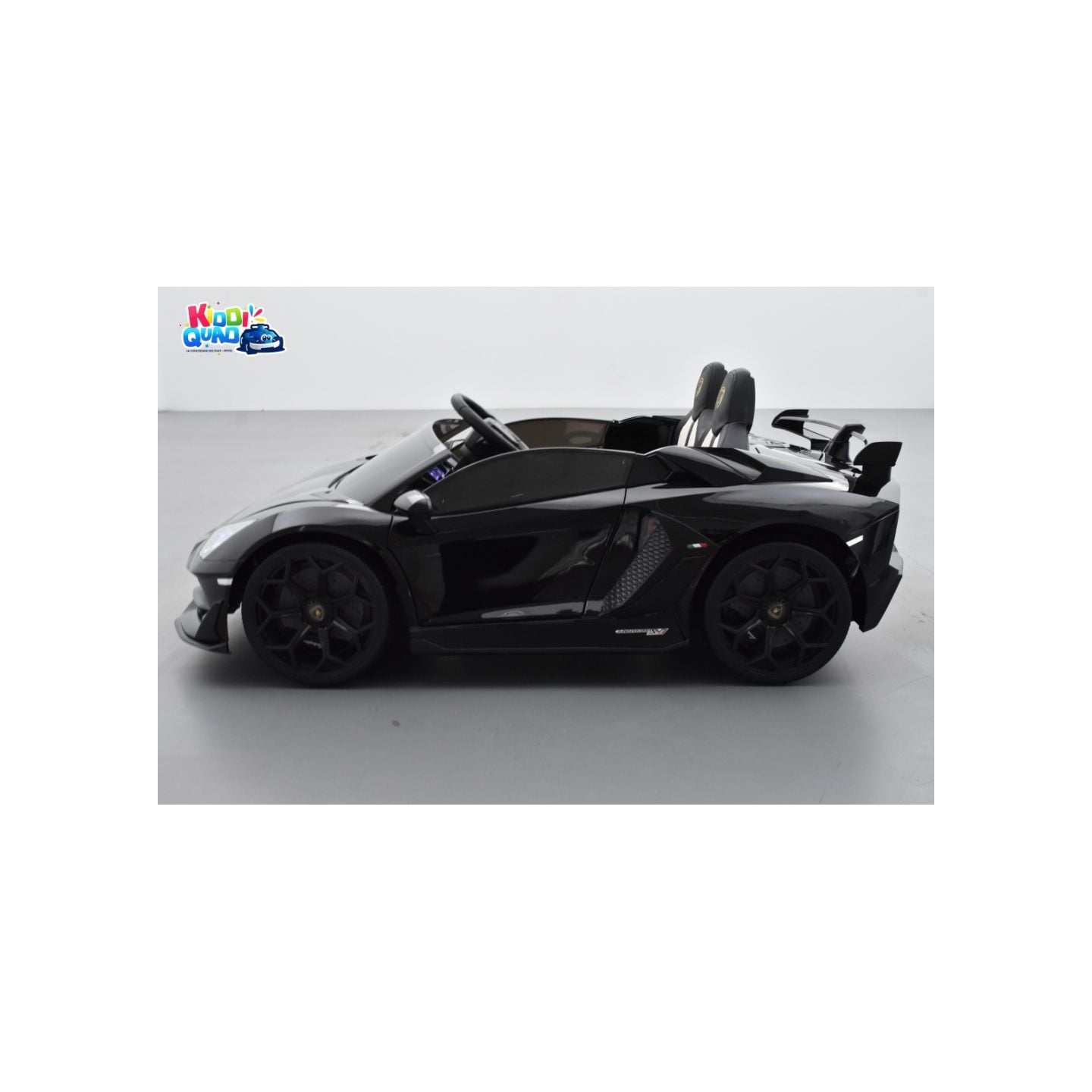 Lamborghini SVJ 24 Volts noire, voiture électrique enfant 24V - 7AH, 2 moteurs