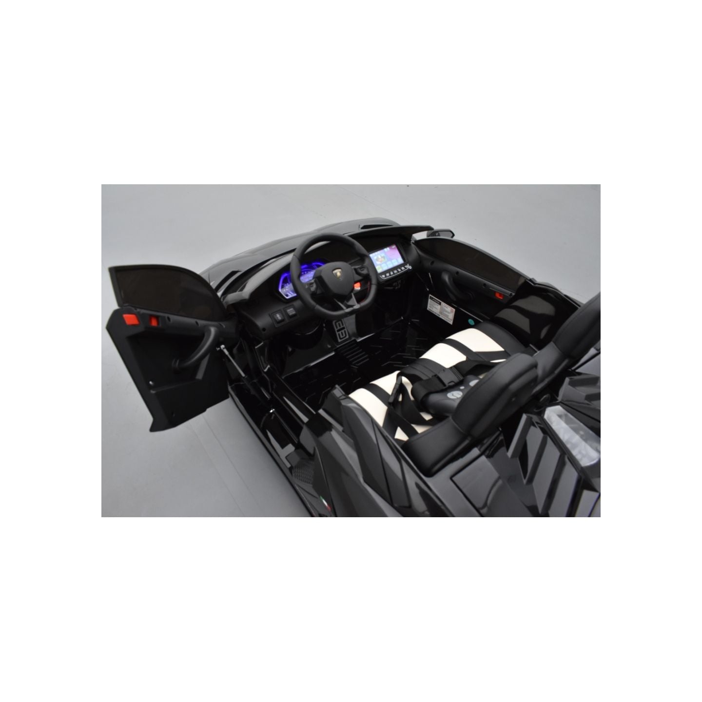 Lamborghini SVJ 24 Volts noire, voiture électrique enfant 24V - 7AH, 2 moteurs