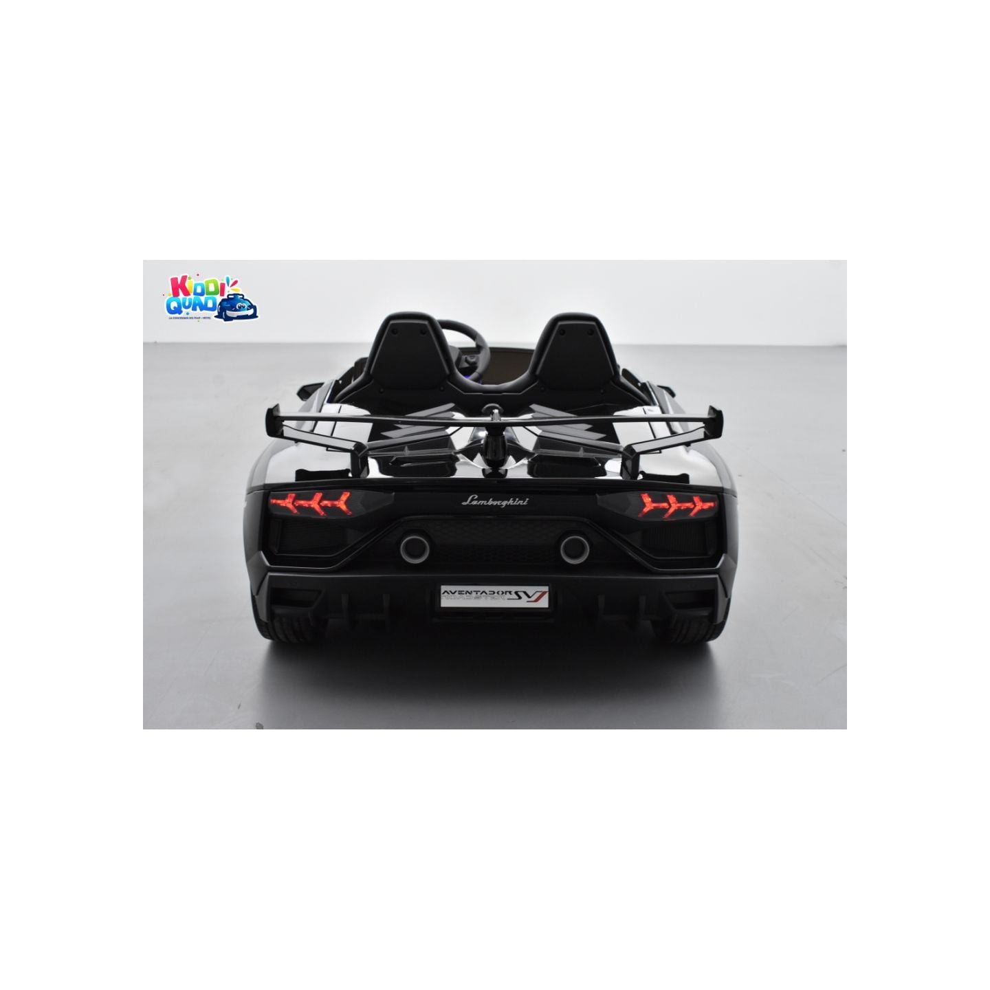 Lamborghini SVJ 24 Volts noire, voiture électrique enfant 24V - 7AH, 2 moteurs