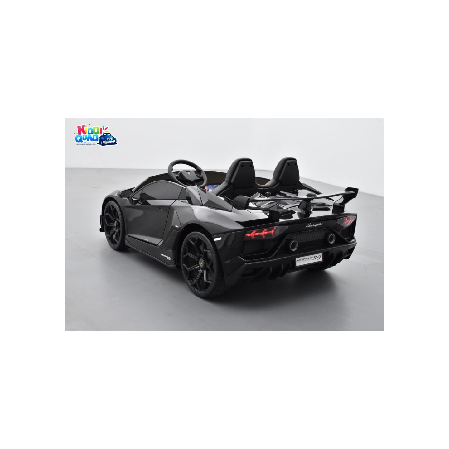 Lamborghini SVJ 24 Volts noire, voiture électrique enfant 24V - 7AH, 2 moteurs
