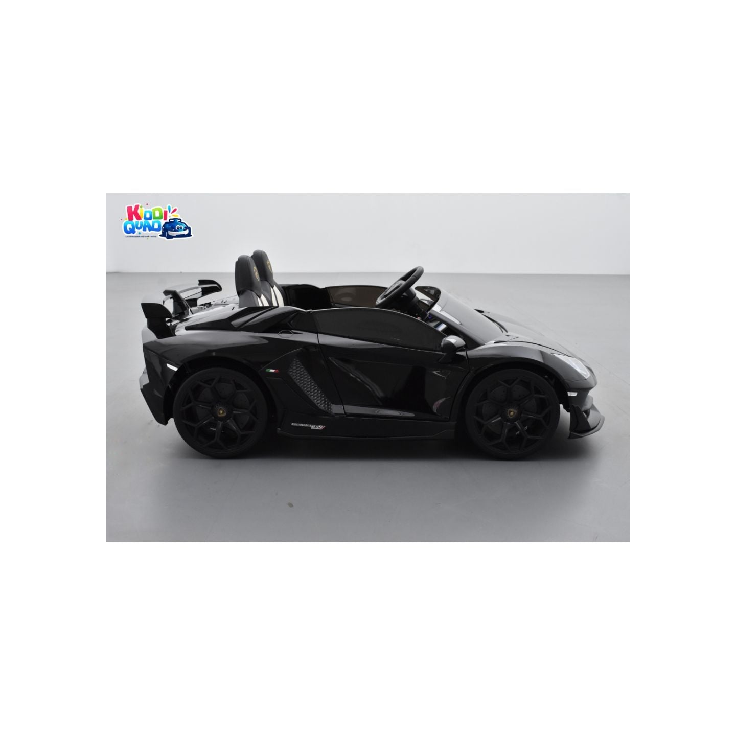 Lamborghini SVJ 24 Volts noire, voiture électrique enfant 24V - 7AH, 2 moteurs