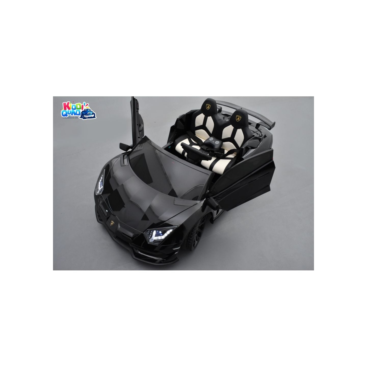 Lamborghini SVJ 24 Volts noire, voiture électrique enfant 24V - 7AH, 2 moteurs