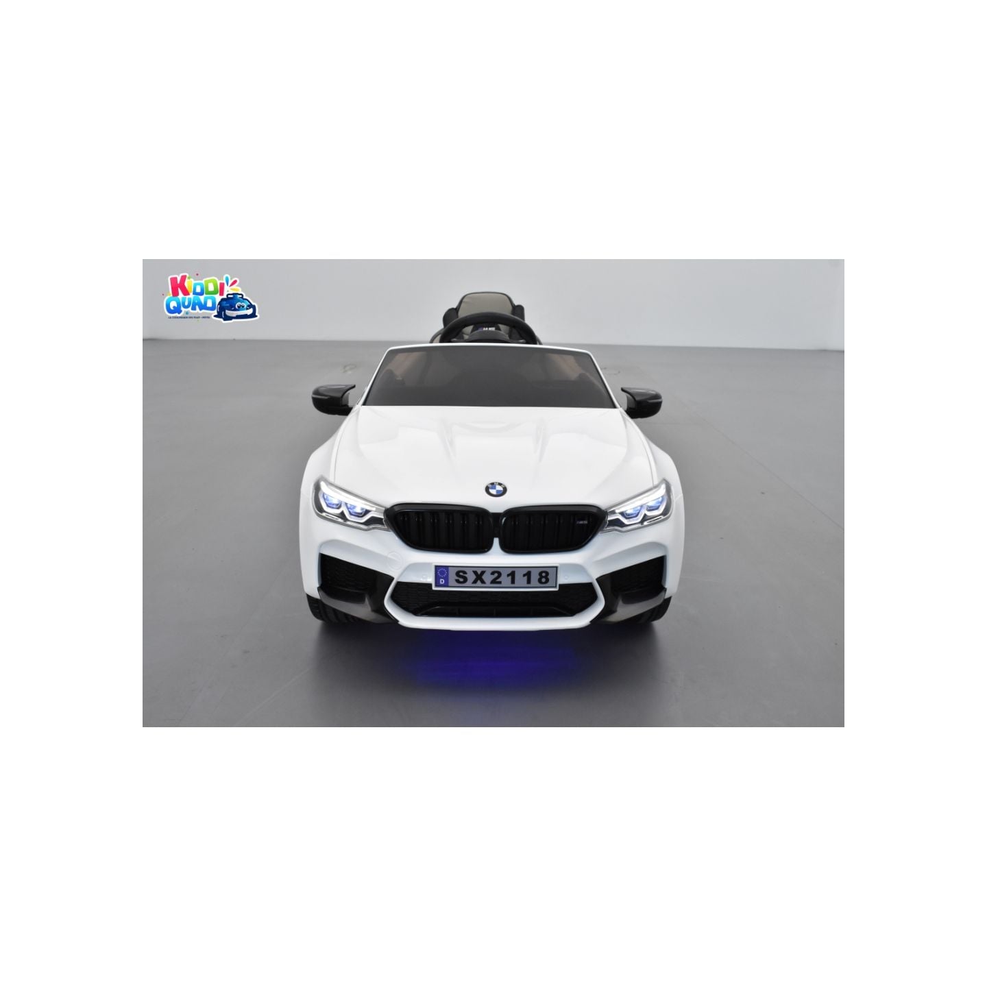 BMW M5 24 Volts blanc, voiture électrique enfant 24 Volts 1 place, 2 moteurs