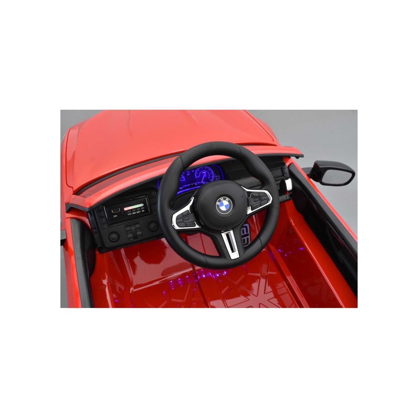 BMW M5 24 Volts rouge, voiture électrique enfant 24 Volts 1 place, 2 moteurs