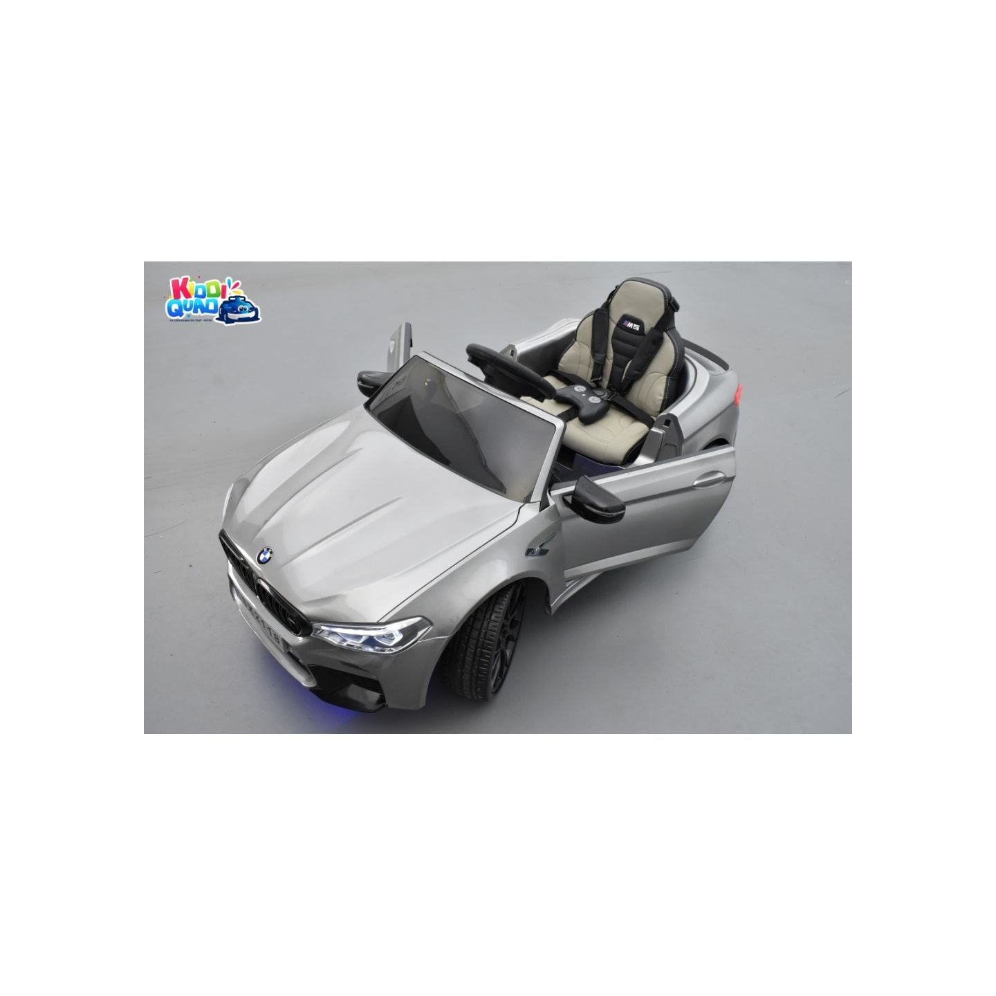 BMW M5 24 Volts gris, voiture électrique enfant 24 Volts 1 place, 2 moteurs