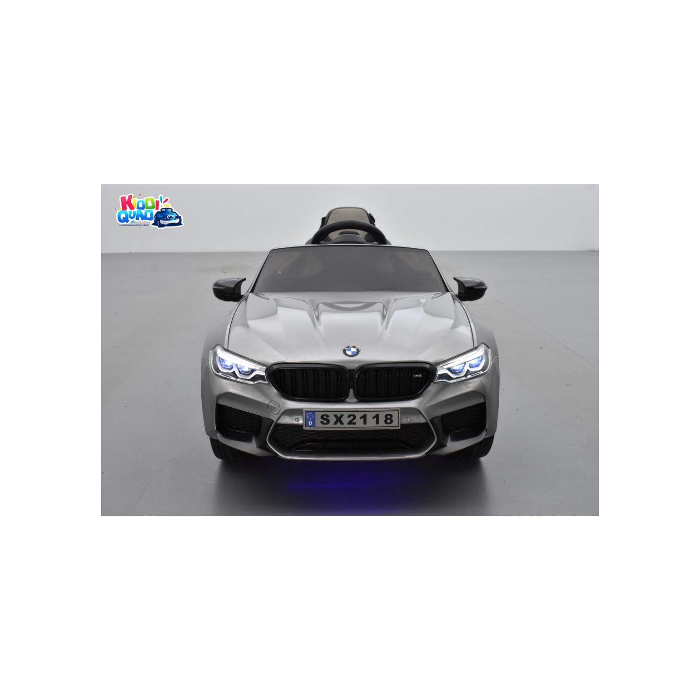 BMW M5 24 Volts gris, voiture électrique enfant 24 Volts 1 place, 2 moteurs