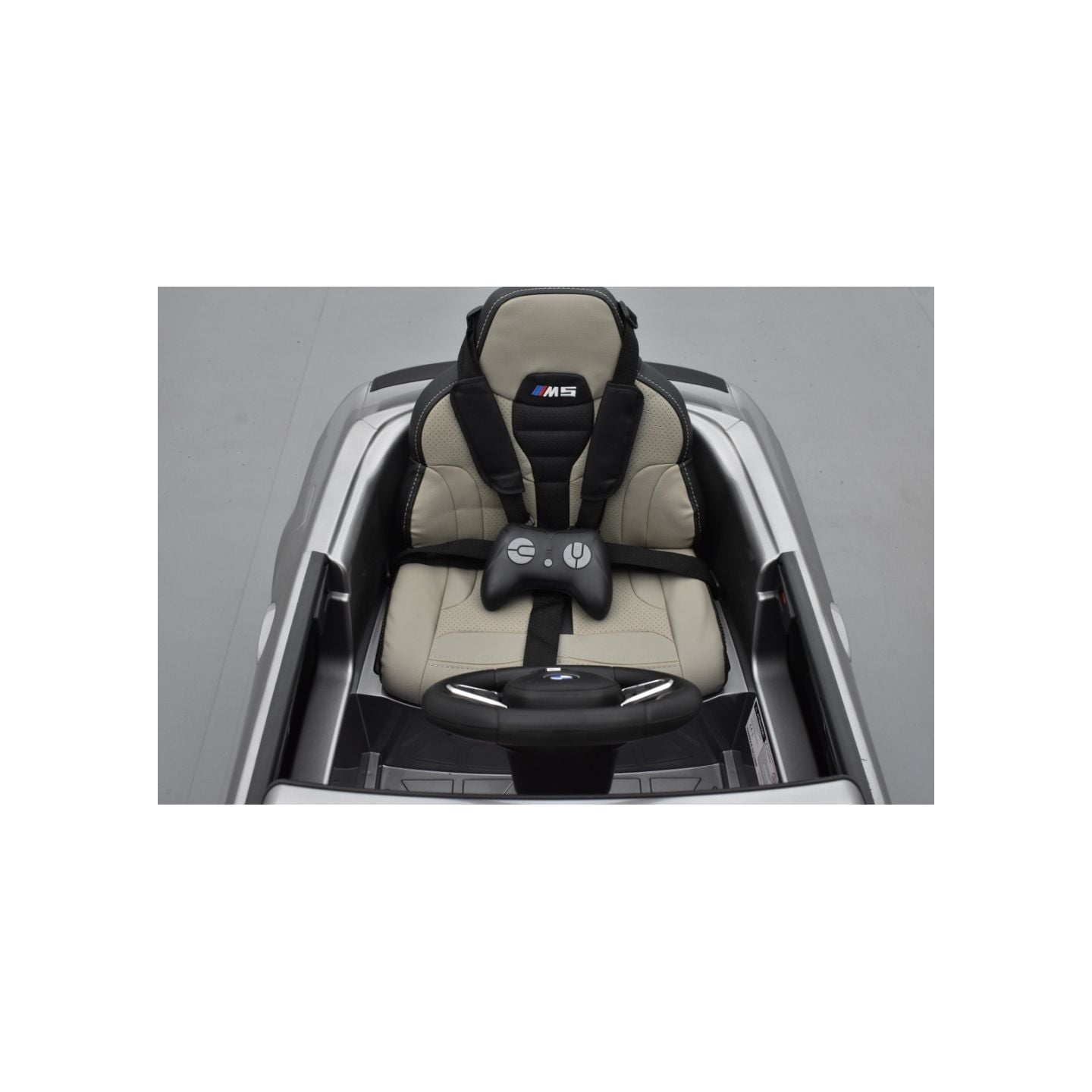 BMW M5 24 Volts gris, voiture électrique enfant 24 Volts 1 place, 2 moteurs