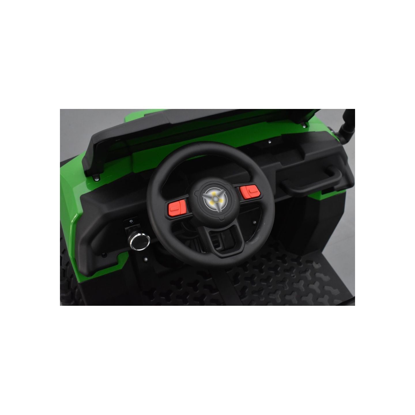 Tracteur 6X6 Vert avec benne basculante, camion électrique pour enfant, 24Volts - 7AH, 4 moteurs de 100 Watts