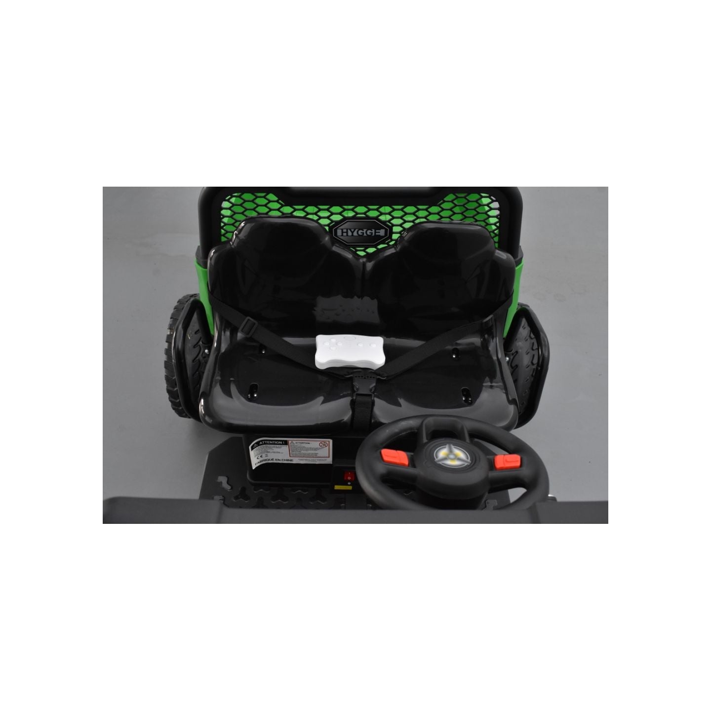Tracteur 6X6 Vert avec benne basculante, camion électrique pour enfant, 24Volts - 7AH, 4 moteurs de 100 Watts