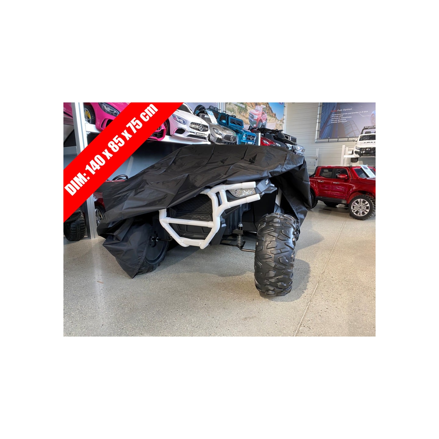 Bâche de protection XXL (Pour Buggy, X6M 2 Places,...), housse pour voiture électrique enfant 6 12 24 volts