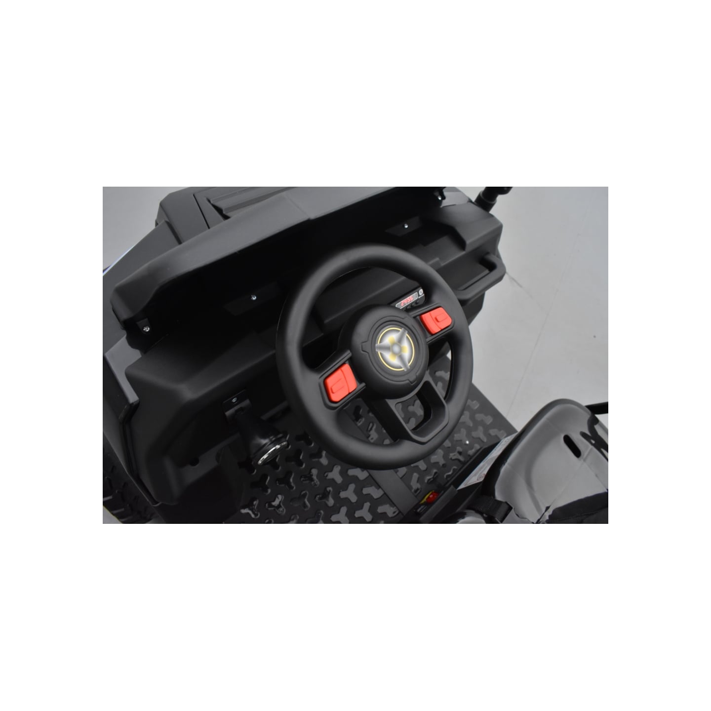 Tracteur 6X6 Noir avec benne basculante, camion électrique pour enfant, 24Volts - 7AH, 4 moteurs de 100 Watts