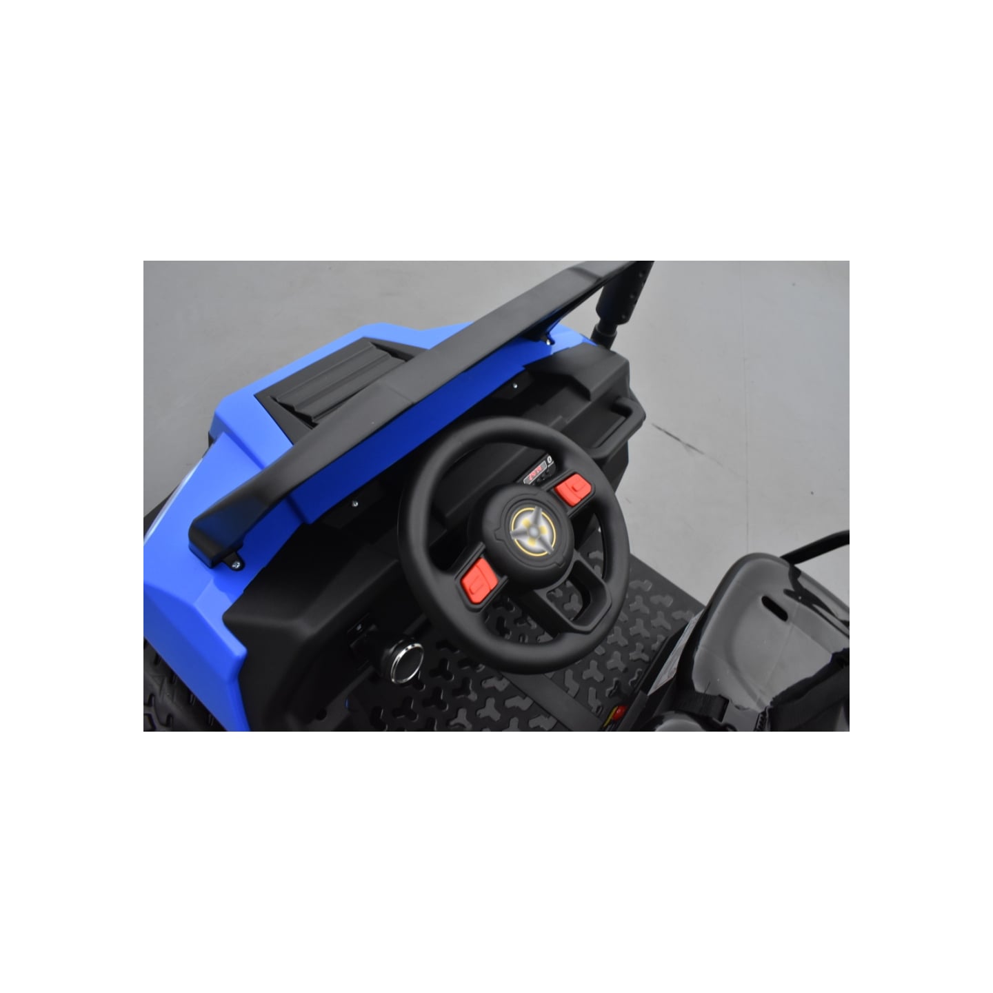 Tracteur 6X6 Bleu avec benne basculante, camion électrique pour enfant, 24Volts - 7AH, 4 moteurs de 100 Watts