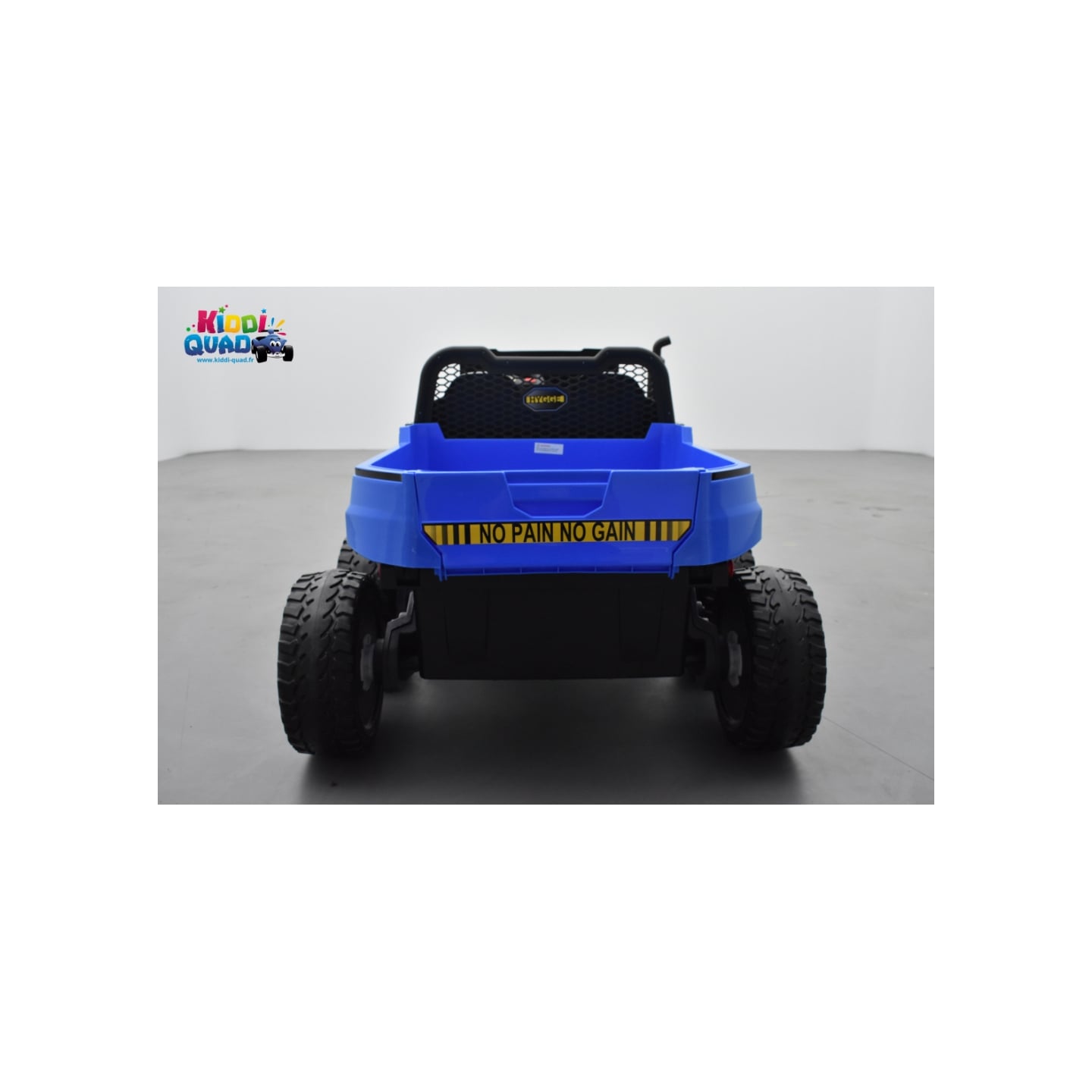 Tracteur 6X6 Bleu avec benne basculante, camion électrique pour enfant, 24Volts - 7AH, 4 moteurs de 100 Watts