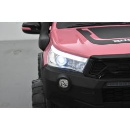 Toyota Hilux rose 24 Volts électrique pour enfant écran mp4, 4x4 électrique enfant 2 places