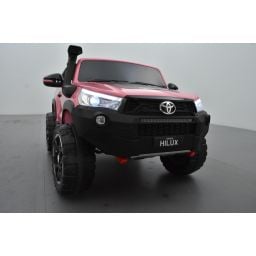 Toyota Hilux rose 24 Volts électrique pour enfant écran mp4, 4x4 électrique enfant 2 places