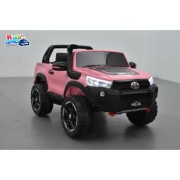 Toyota Hilux rose 24 Volts électrique pour enfant écran mp4, 4x4 électrique enfant 2 places