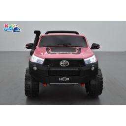 Toyota Hilux rose 24 Volts électrique pour enfant écran mp4, 4x4 électrique enfant 2 places