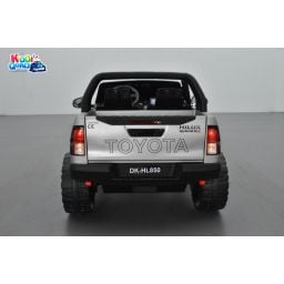 Toyota Hilux gris Mat 24 Volts électrique pour enfant écran mp4, 4x4 électrique enfant 2 places