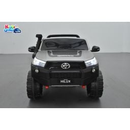 Toyota Hilux gris Mat 24 Volts électrique pour enfant écran mp4, 4x4 électrique enfant 2 places