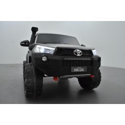 Toyota Hilux gris Mat 24 Volts électrique pour enfant écran mp4, 4x4 électrique enfant 2 places