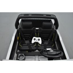 Toyota Hilux gris Mat 24 Volts électrique pour enfant écran mp4, 4x4 électrique enfant 2 places