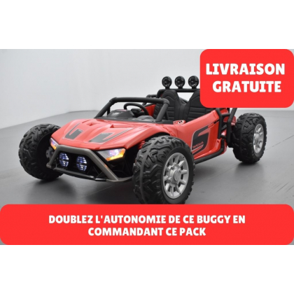 Pack Buggy Baja Rouge + pack batterie + chargeur + housse + plaque