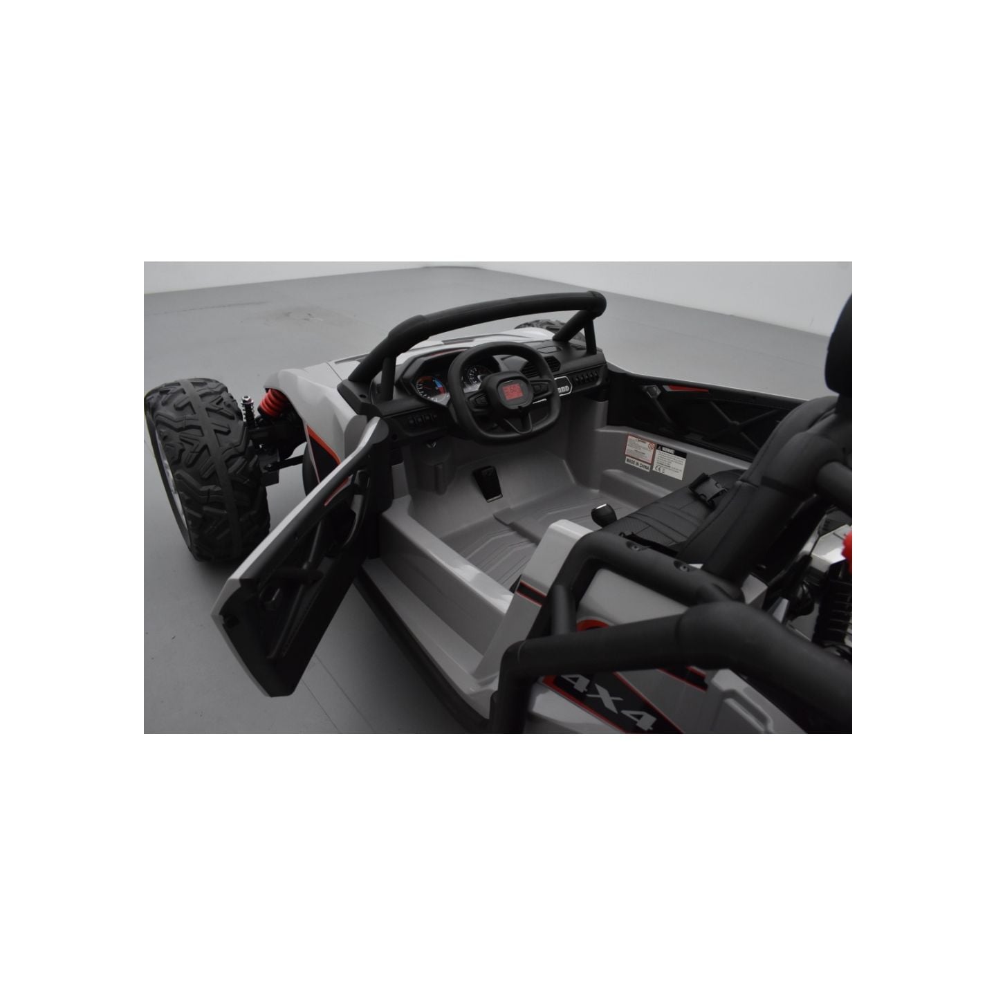 Buggy Baja 24 Volts 7Ah Gris, buggy électrique enfant 2 places, 24 Volts 7 Ah, 2 moteurs