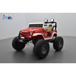 4X4 Jeep "Storm Racer"Pompier, véhicule électrique enfant, 24V - 4 moteurs