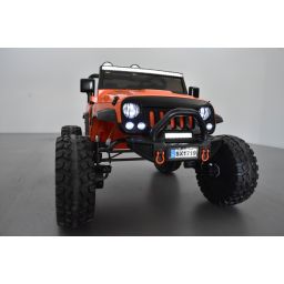 4X4 Jeep "Storm Racer" Orange, véhicule électrique enfant, 24V - 4 moteurs