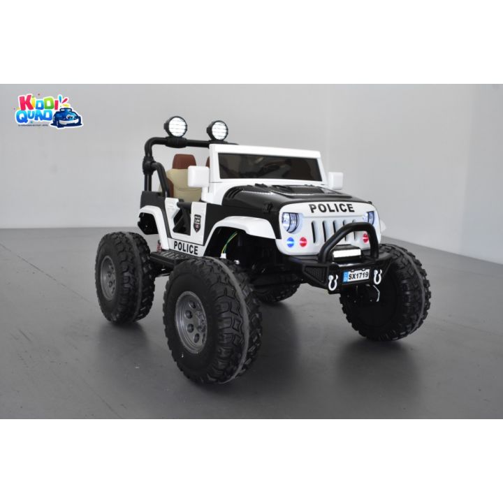 4X4 Jeep "Storm Racer" Police, véhicule électrique enfant, 24V - 4 moteurs