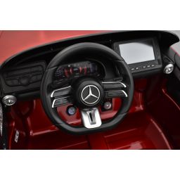 Mercedes SL63 Rouge Designo Métallisée, écran MP4, voiture électrique pour enfant, 24Volts - 2 moteurs