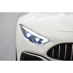 Mercedes SL63 Blanc, écran MP4, voiture électrique pour enfant, 24Volts - 2 moteurs