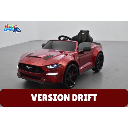 Ford Mustang GT Rouge Version Drift avec écran MP4, voiture électrique pour enfant 24 volts 1 place