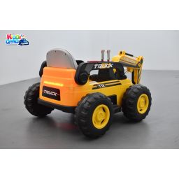 Tracteur Pelleteuse, véhicule électrique pour enfant, 12Volts - 7AH, 4 moteurs