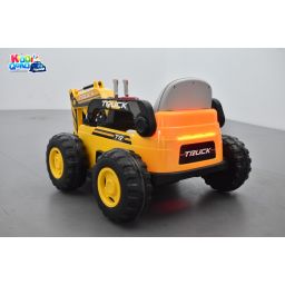 Tracteur Pelleteuse, véhicule électrique pour enfant, 12Volts - 7AH, 4 moteurs