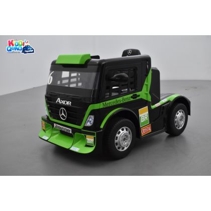 Mercedes AXOR Vert, camion électrique pour enfant, 24Volts - 7AH, 2 moteurs