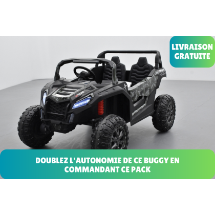 Pack Big Horn camouflage vert + 2ème chargeur + 2ème batterie + housse + plaques