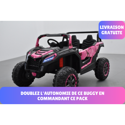 Pack Big Horn camouflage rose + 2ème chargeur + 2ème batterie + housse